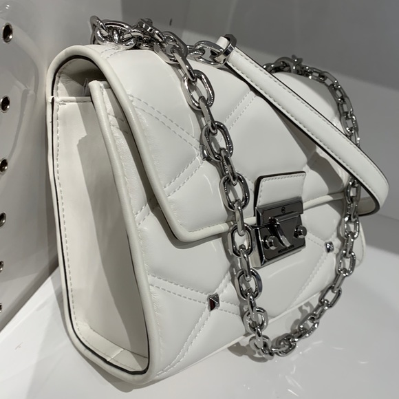 Authentic Michael KORS smooth leather studs Flap shoulder/Crossbody - Picture 14 of 15